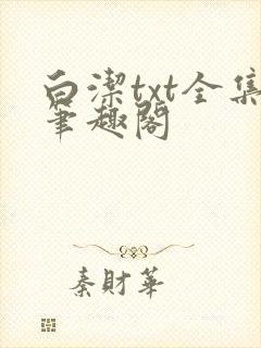 白洁txt全集笔趣阁