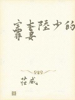 完本陆少的隐婚罪妻