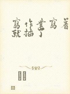 写作业写着写着就插了