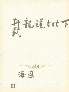 升龙道txt下载封面