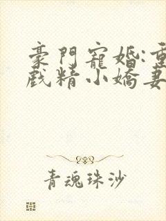 豪门宠婚:重生戏精小娇妻 小说