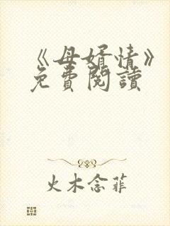 《母婿情》小说免费阅读封面