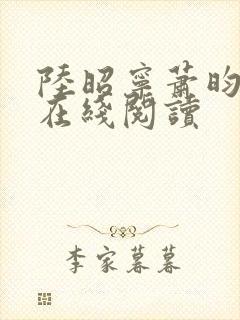 陆昭宁萧昀小说在线阅读封面