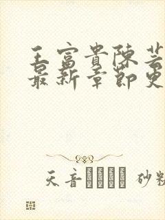 王富贵陈芸小说最新章节更新时间封面