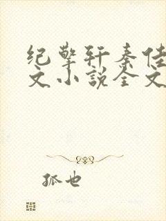 纪擎轩秦佳淇全文小说全文免费阅读封面
