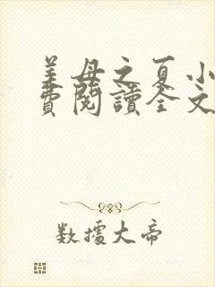 美母之夏小说免费阅读全文最新章节封面