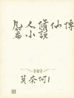 凡人修仙传人界篇小说