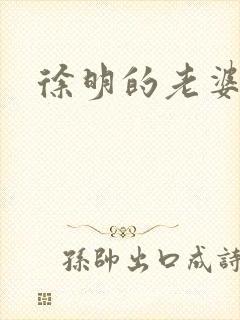 徐明的老婆封面