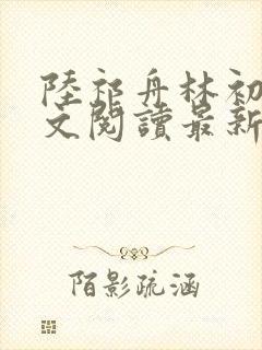 陆祁舟林初薇全文阅读最新章节