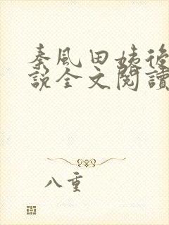 秦风田姨后妈小说全文阅读无弹窗封面