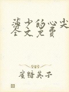 薄少的心尖宠妻全文免费
