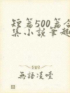 短篇500篇合集小说笔趣阁