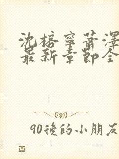 沈榕宁萧泽小说最新章节全文阅读