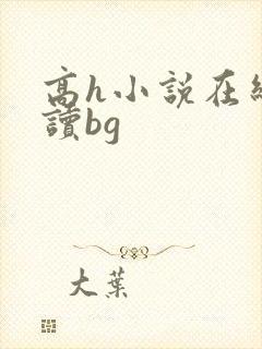 高h小说在线阅读bg