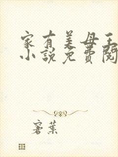 家有美母王美芸小说免费阅读