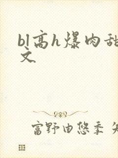 bl高h爆肉甜文