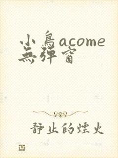小鸟acome无弹窗封面