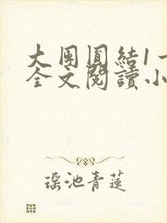 大团圆结1一6全文阅读小说于兜兜