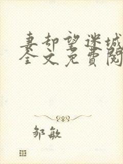 妻却望迷城沈莹全文免费阅读笔趣阁