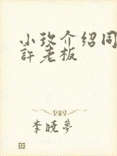 小玫介绍同学给许老板