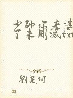 少帅你老婆又跑了未删减txt