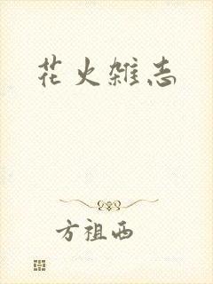 花火杂志封面