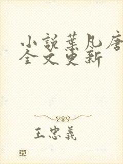 小说叶凡唐若雪全文更新