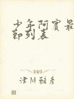 少年阿宾最新章节列表