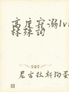 高度宠溺1v1林殊词