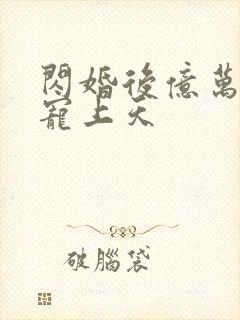 闪婚后亿万总裁宠上天封面