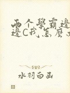 两个学霸边做题边C我怎么办