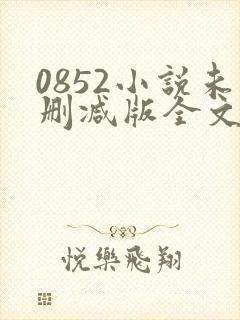 0852小说未删减版全文免费阅读