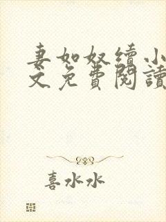 妻如奴续小说全文免费阅读封面