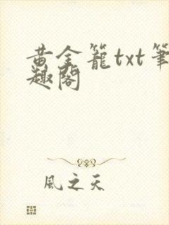 黄金笼txt笔趣阁