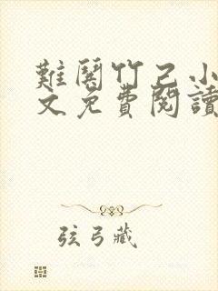 难哄竹己小说全文免费阅读