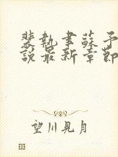 裴执聿苏予安小说最新章节免费阅读封面