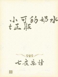 小可的奶水txt正版