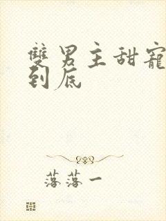 双男主甜宠一更到底封面