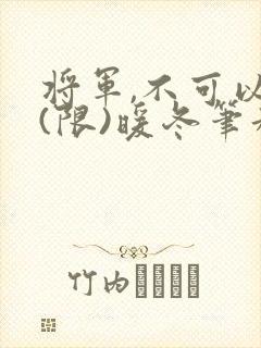 将军,不可以!(限)暖冬笔趣阁免费阅读封面