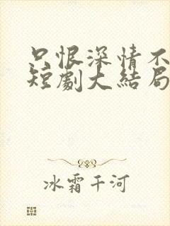 只恨深情不识鸢短剧大结局
