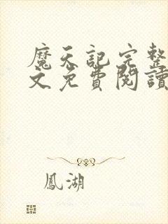 魔天记完整版全文免费阅读封面
