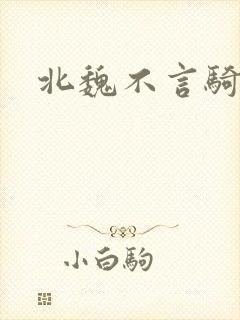 北魏不言骑
