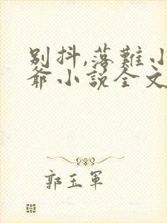 别抖,落难小少爷小说全文免费阅读