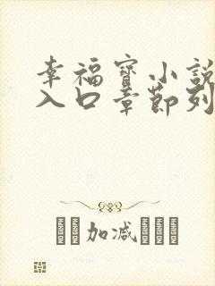 幸福宝小说阅读入口章节列表