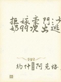 拒嫁豪门:少奶奶99次出逃 小说封面