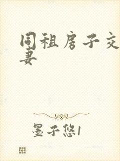 同租房子交换夫妻封面