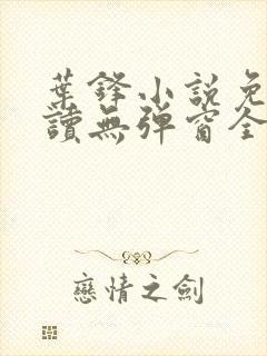 叶锋小说免费阅读无弹窗全文