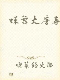 蝶舞大唐春封面
