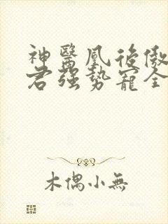 神医凰后傲娇暴君强势宠全文免费阅读