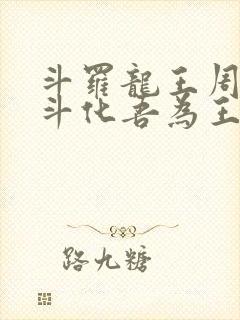 斗罗龙王周天星斗化吾为王免费阅读封面